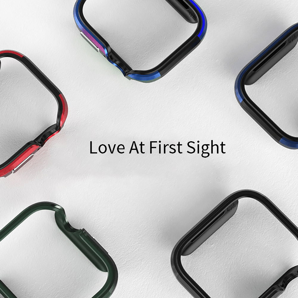 VOKAMO Aluminum Bumper Case for Appe Watch Series 40/44 mm[No Screen Protector] - VOKAMO