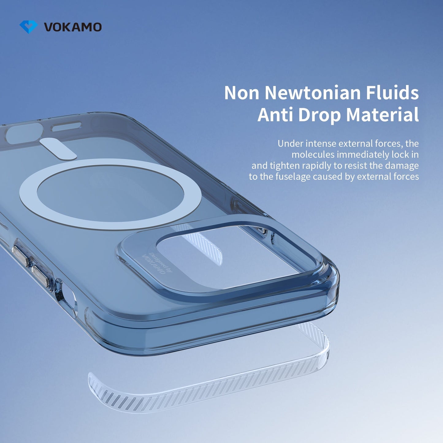 VOKAMO Clear Shockproof Magnetic Case For iPhone 15 Pro Max 15 Pro iPhone 15 Case - VOKAMO