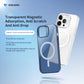 VOKAMO Clear Shockproof Magnetic Case For iPhone 15 Pro Max 15 Pro iPhone 15 Case - VOKAMO
