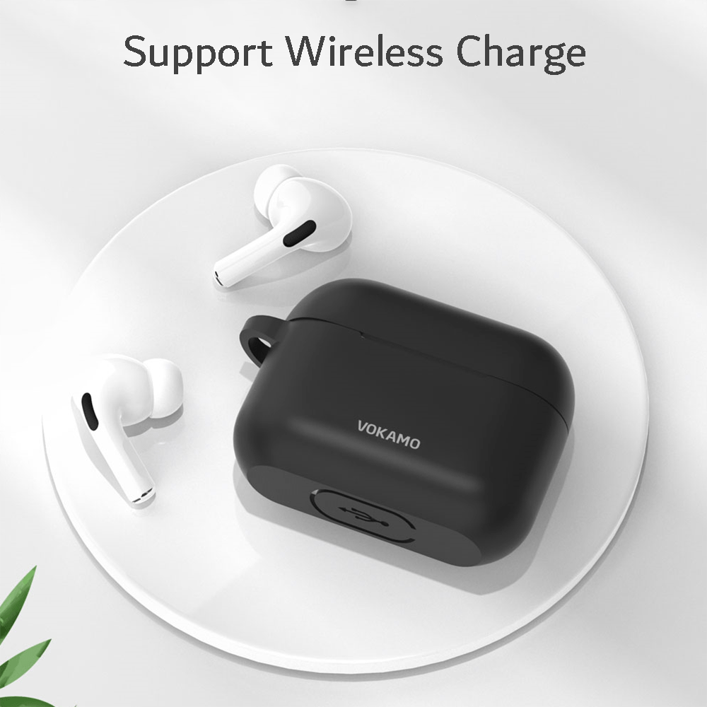 VOKAMO Designed for AirPods Pro Case,Soft Skin Friendly Liquid Silicone Case Cover - VOKAMO