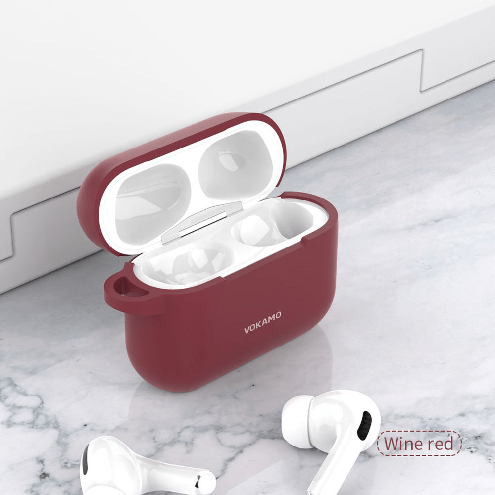 VOKAMO Designed for AirPods Pro Case,Soft Skin Friendly Liquid Silicone Case Cover - VOKAMO