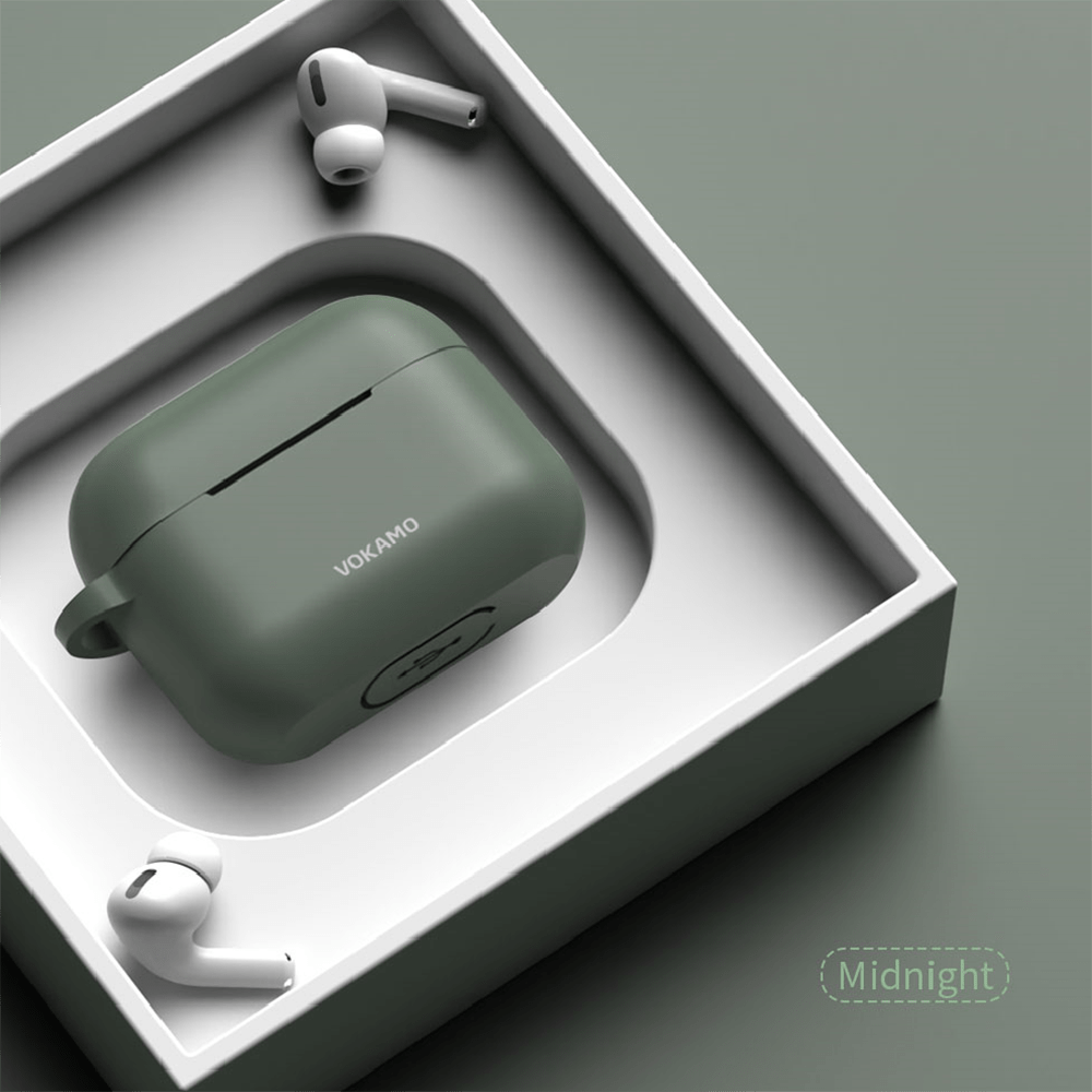VOKAMO Designed for AirPods Pro Case,Soft Skin Friendly Liquid Silicone Case Cover - VOKAMO
