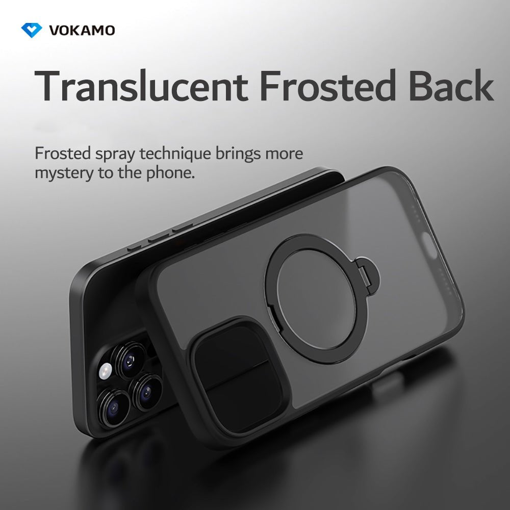 VOKAMO Hard - Shell Case for iPhone 16 Pro Max with MagSafe Kickstand,iPhone 16 Magnetic Case with Stand - VOKAMO