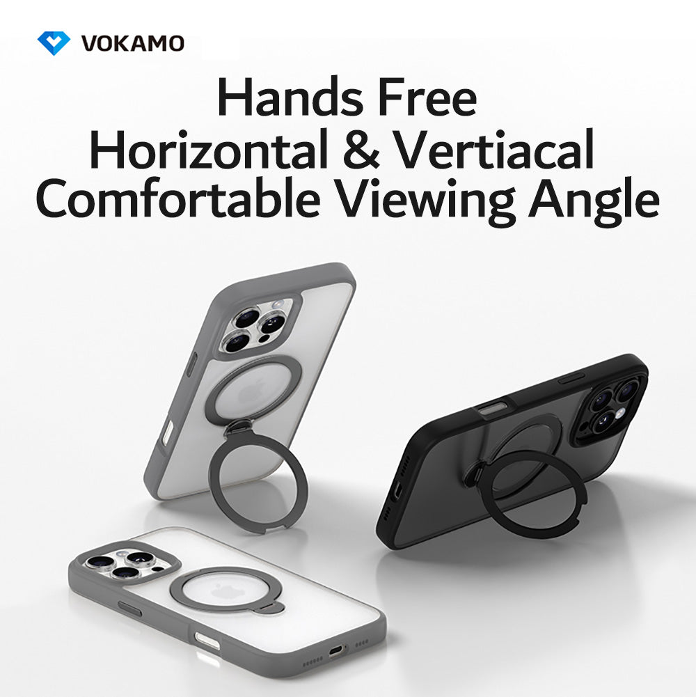 VOKAMO Hard - Shell Case for iPhone 16 Pro Max with MagSafe Kickstand,iPhone 16 Magnetic Case with Stand - VOKAMO