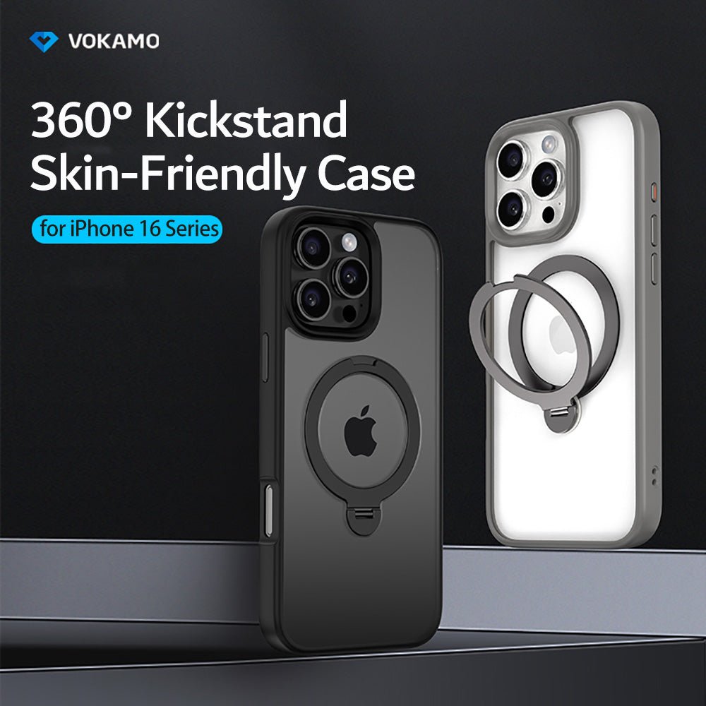 VOKAMO Hard - Shell Case for iPhone 16 Pro Max with MagSafe Kickstand,iPhone 16 Magnetic Case with Stand - VOKAMO