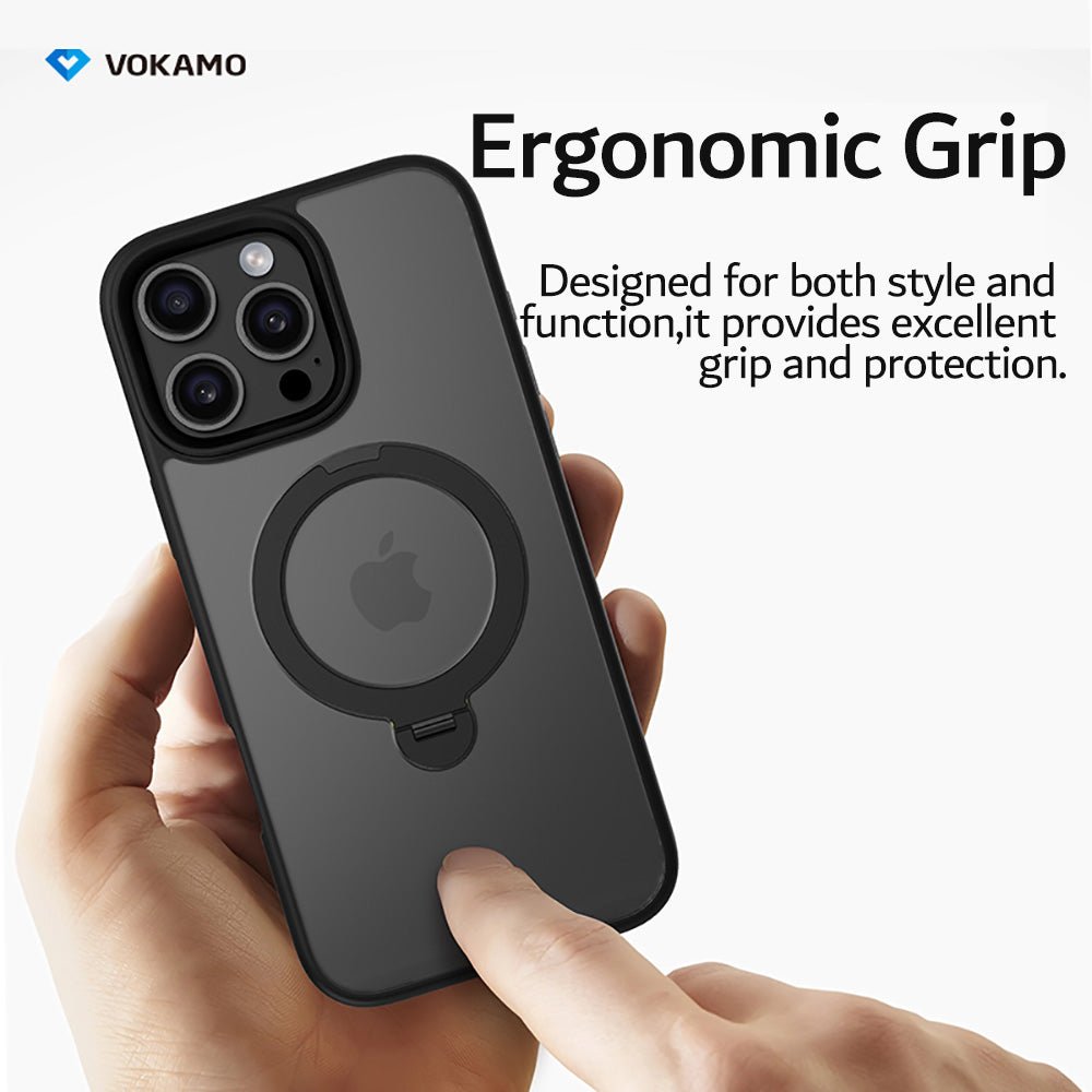 VOKAMO Hard - Shell Case for iPhone 16 Pro Max with MagSafe Kickstand,iPhone 16 Magnetic Case with Stand - VOKAMO