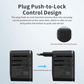 VOKAMO International Travel Adapter Worldwide All in One Universal Wall AC Power Plug Charger - VOKAMO