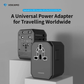VOKAMO International Travel Adapter Worldwide All in One Universal Wall AC Power Plug Charger - VOKAMO