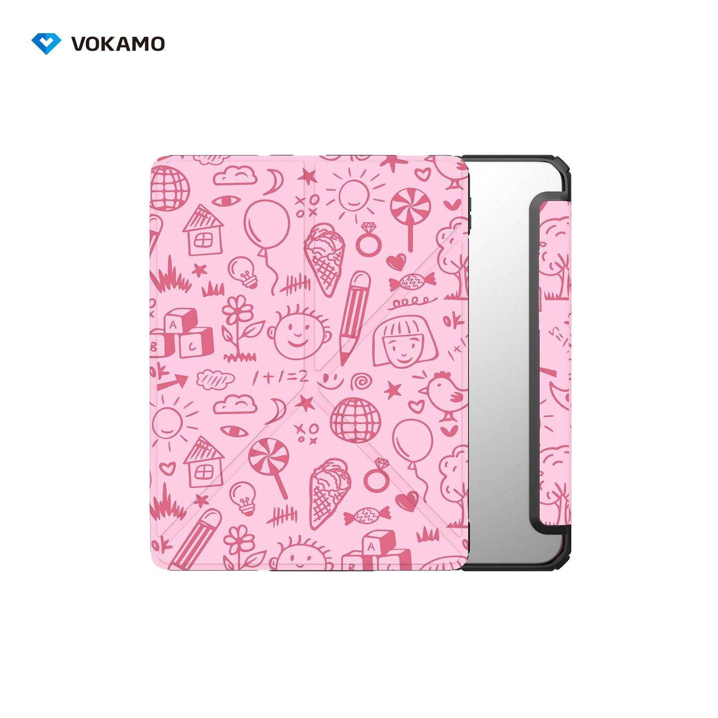 VOKAMO iPad Stand Case for iPad 10.9 " (2022) Tablet Stand Case Cover with Pencil Holder for iPad 10th Case - VOKAMO