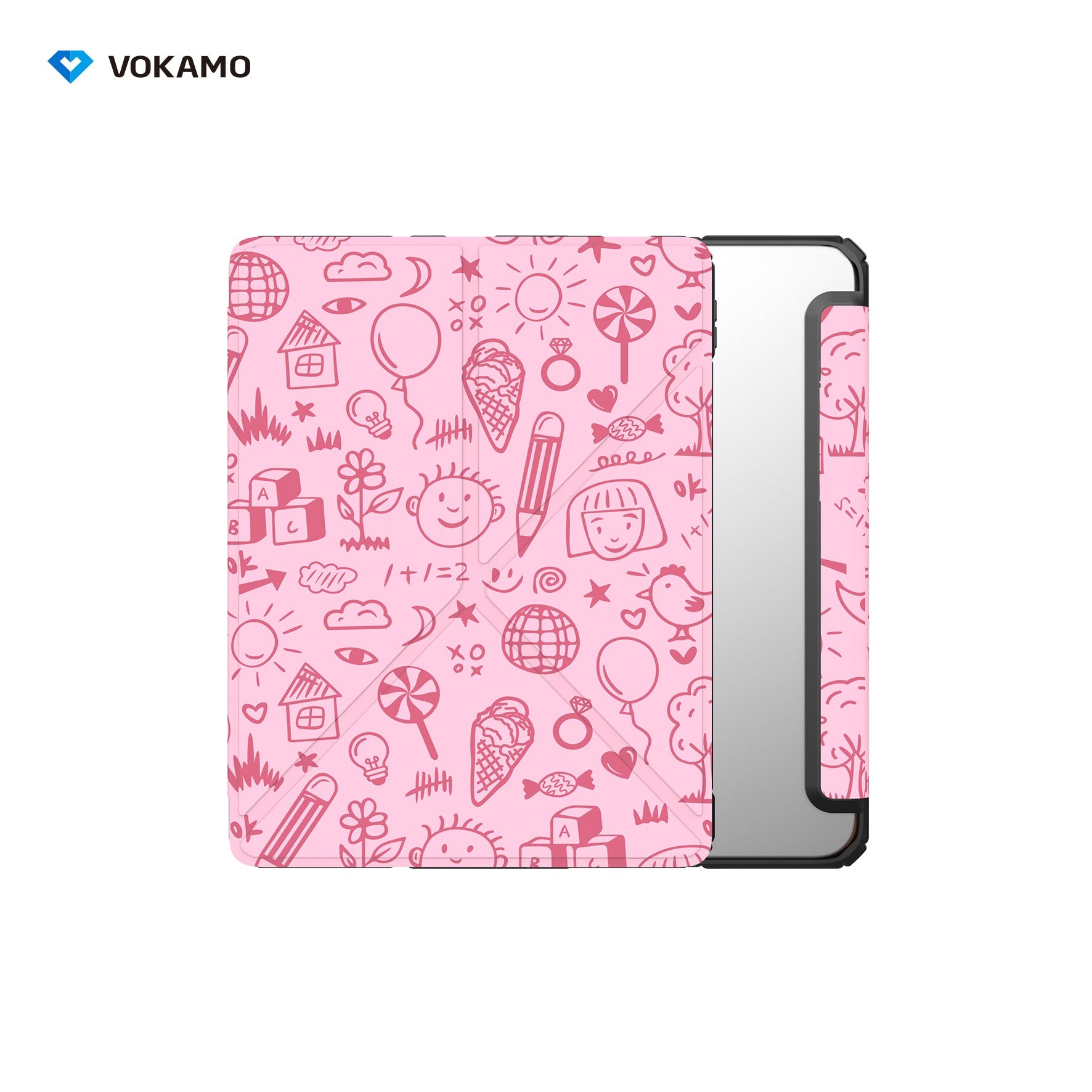 VOKAMO iPad Stand Case for iPad 10.9 " (2022) Tablet Stand Case Cover with Pencil Holder for iPad 10th Case - VOKAMO