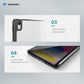 VOKAMO iPad Stand Case for iPad 10.9 " (2022) Tablet Stand Case Cover with Pencil Holder for iPad 10th Case - VOKAMO
