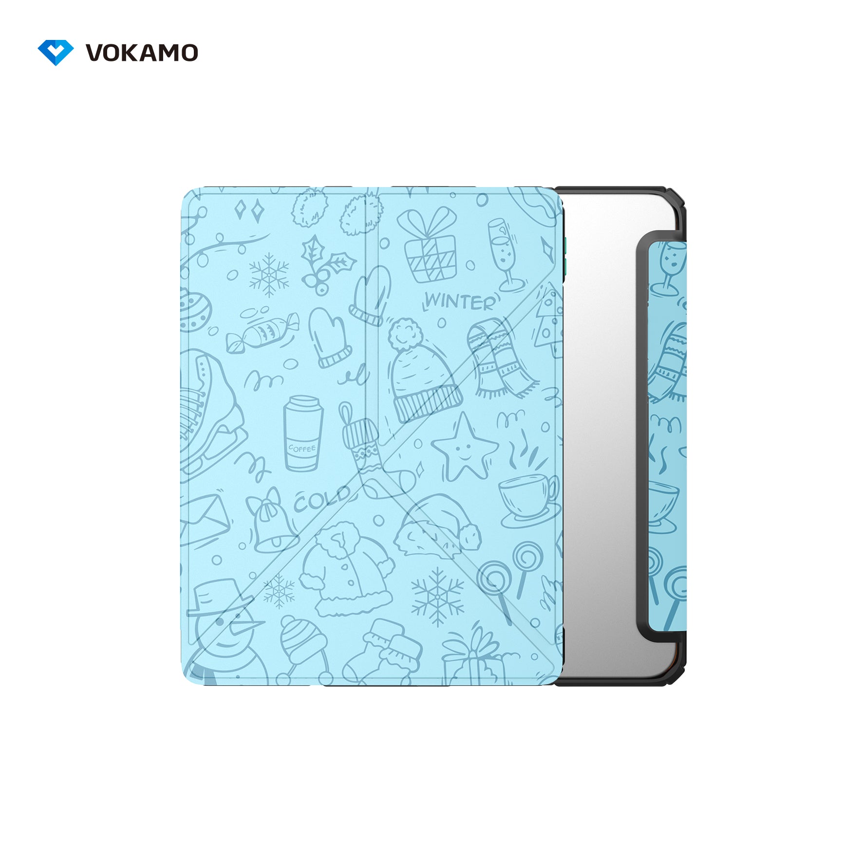 VOKAMO iPad Stand Case for iPad 10.9 " (2022) Tablet Stand Case Cover with Pencil Holder for iPad 10th Case - VOKAMO