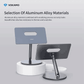 VOKAMO Magnetic iPad Stand 360° Rotating Base Foldable Alloy Tablet Holder Designed For iPad Pro iPad Air - VOKAMO