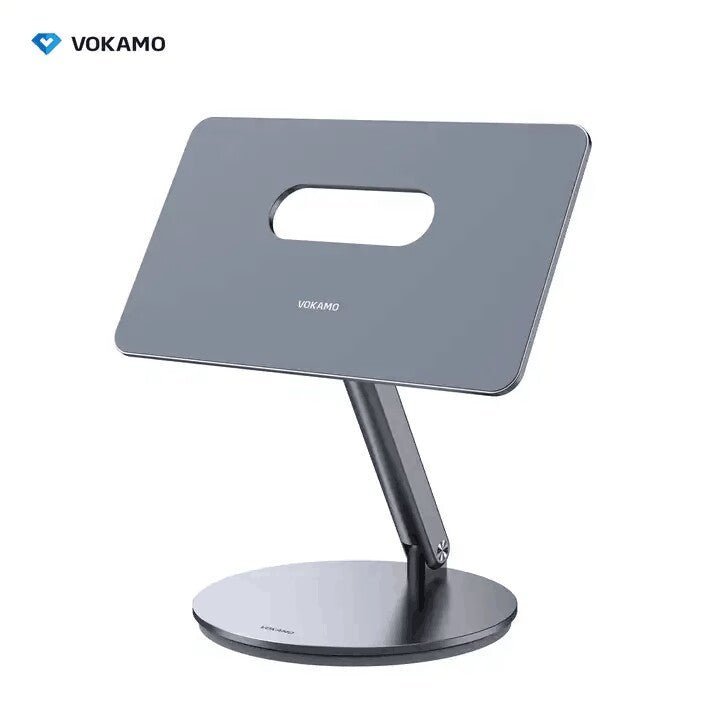 VOKAMO Magnetic iPad Stand 360° Rotating Base Foldable Alloy Tablet Holder Designed For iPad Pro iPad Air - VOKAMO