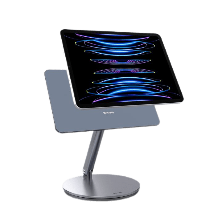 VOKAMO Magnetic iPad Stand 360° Rotating Base Foldable Alloy Tablet Holder Designed For iPad Pro iPad Air - VOKAMO