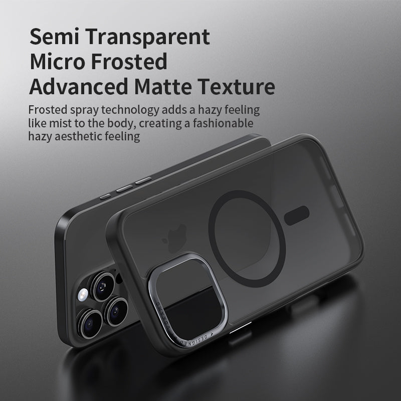 VOKAMO Matte MagSafe Case for iPhone 16 Pro Max Case with Metal Camera Ring Hybrid Magnetic Case - VOKAMO