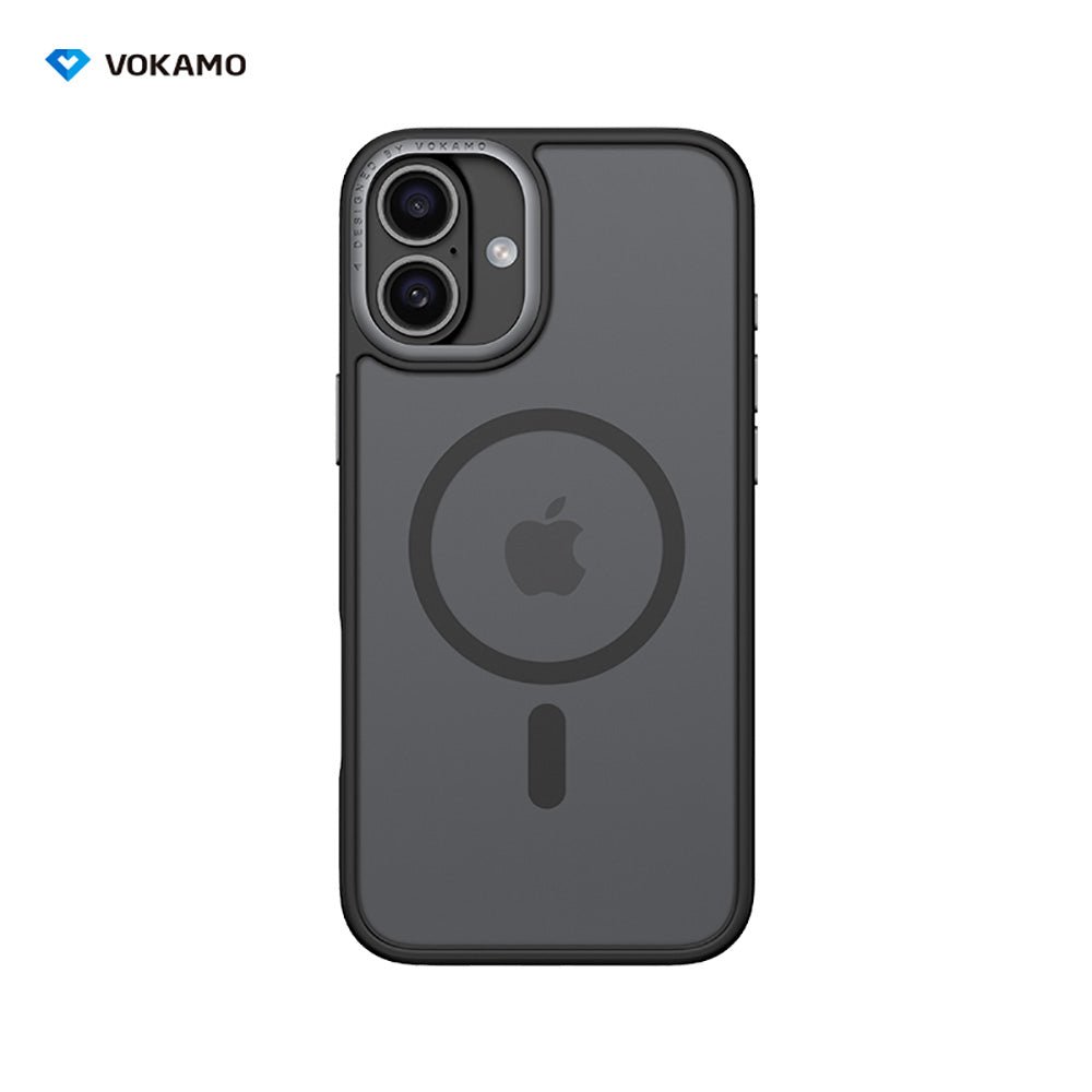VOKAMO Matte MagSafe Case for iPhone 16 Pro Max Case with Metal Camera Ring Hybrid Magnetic Case - VOKAMO