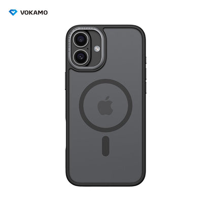VOKAMO Matte MagSafe Case for iPhone 16 Pro Max Case with Metal Camera Ring Hybrid Magnetic Case - VOKAMO
