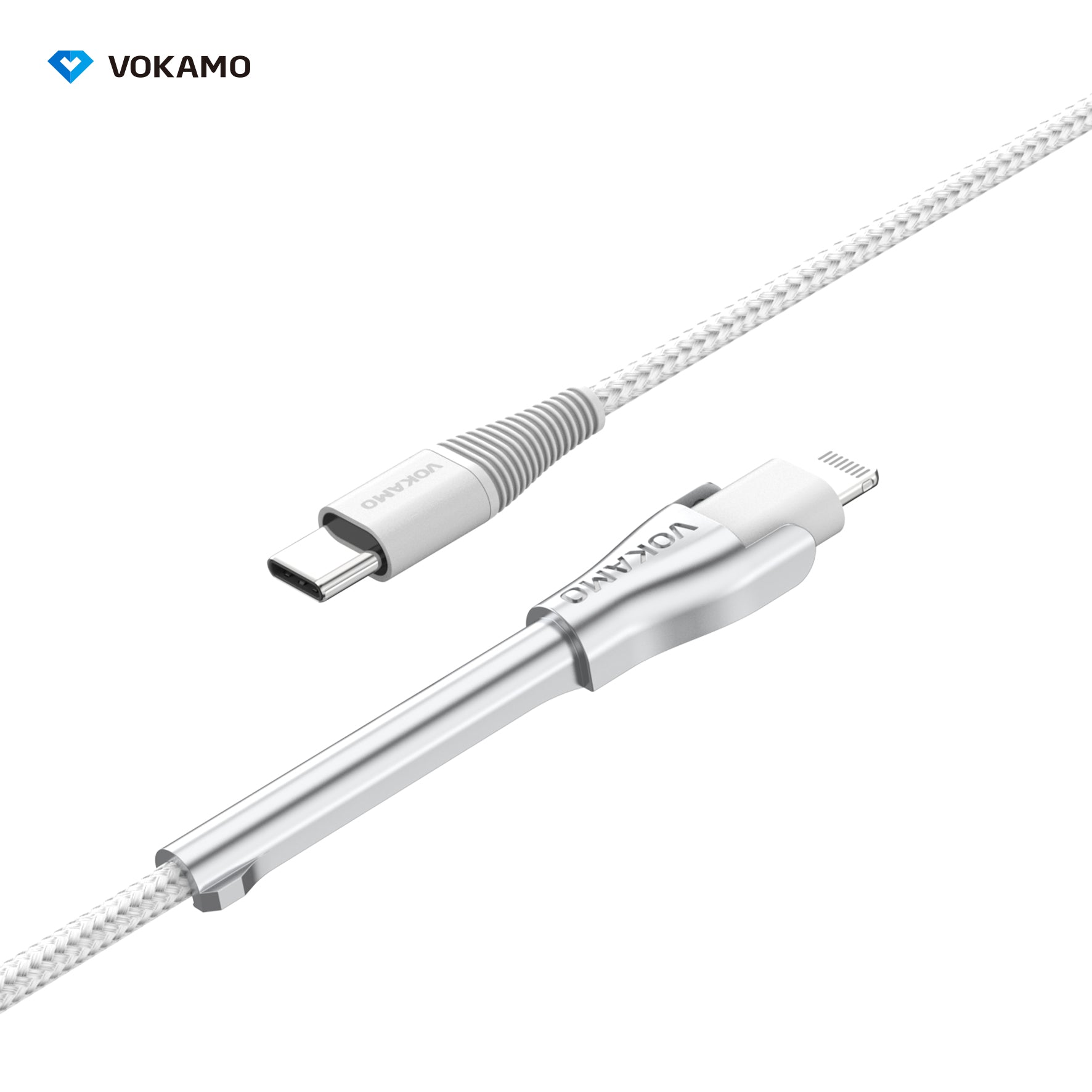 VOKAMO [MFI Certified]USB - C to Lightning Cable with Phone Holder Design 1.2m - VOKAMO