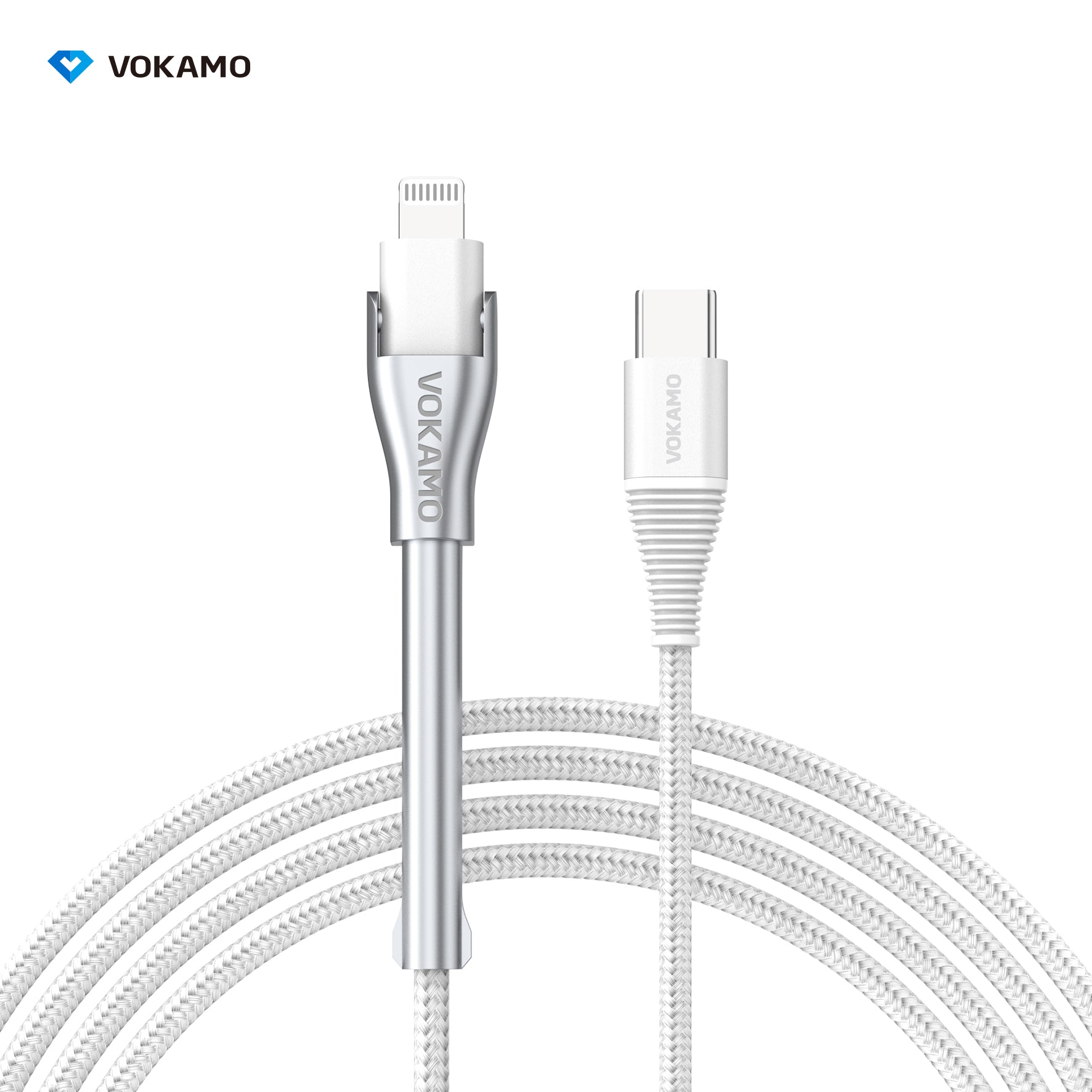 VOKAMO [MFI Certified]USB - C to Lightning Cable with Phone Holder Design 1.2m - VOKAMO