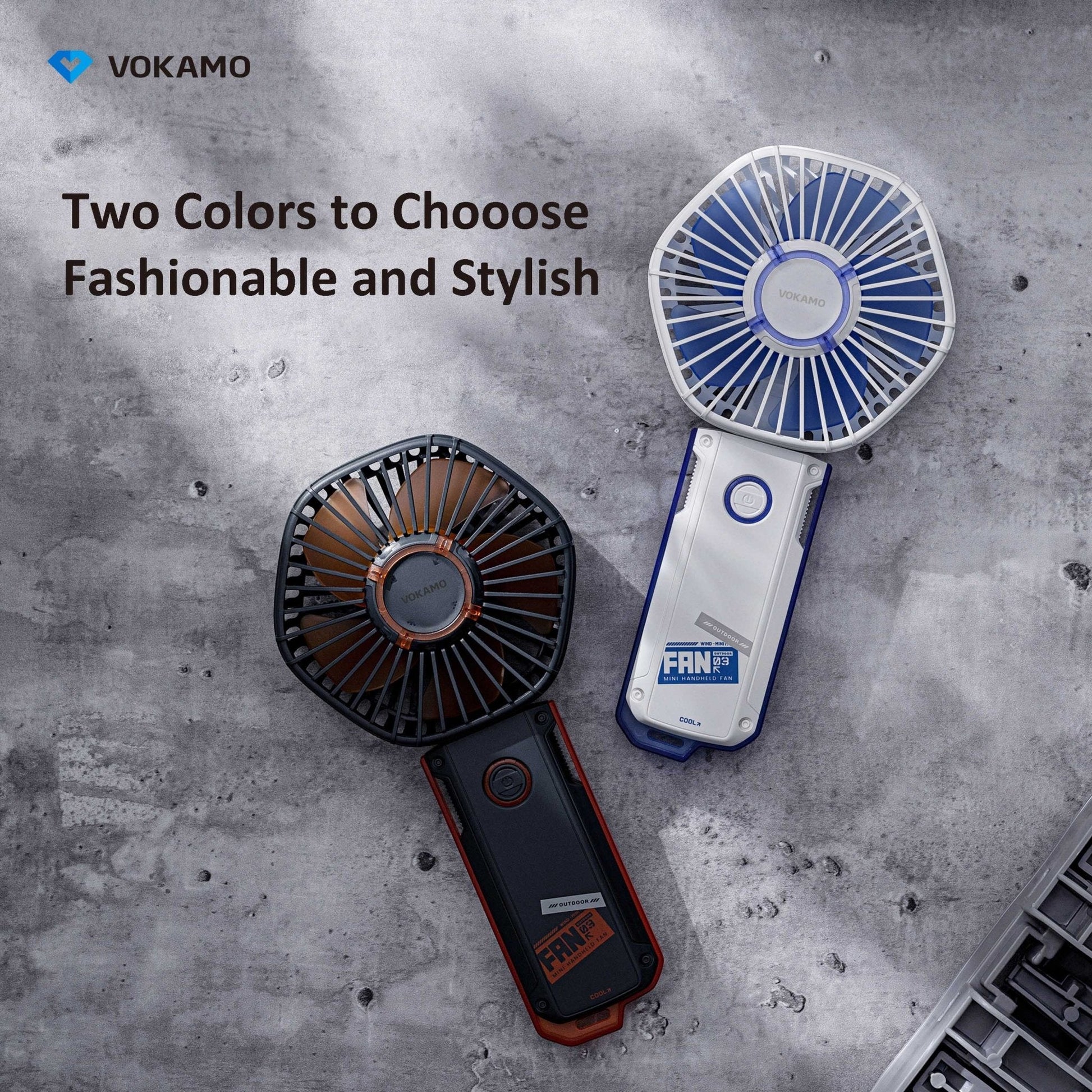 Vokamo Portable Fan Rechargable Mini Fan - VOKAMO