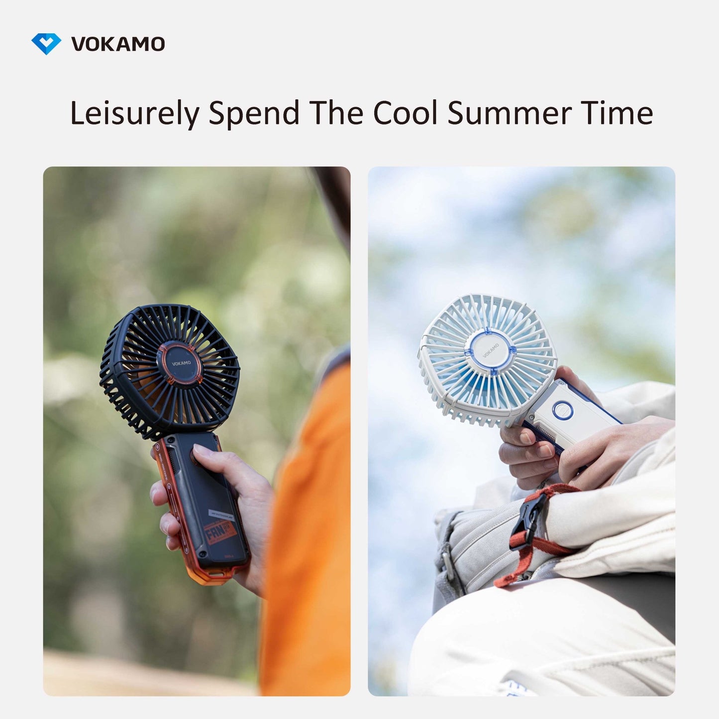 Vokamo Portable Fan Rechargable Mini Fan - VOKAMO