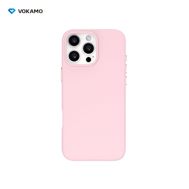 VOKAMO PU Leather Magnetic Case for iPhone 16 for iPhone 16 Pro Max Luxury Magnet Case for Magnet Wireless Charging Phone Case - VOKAMO