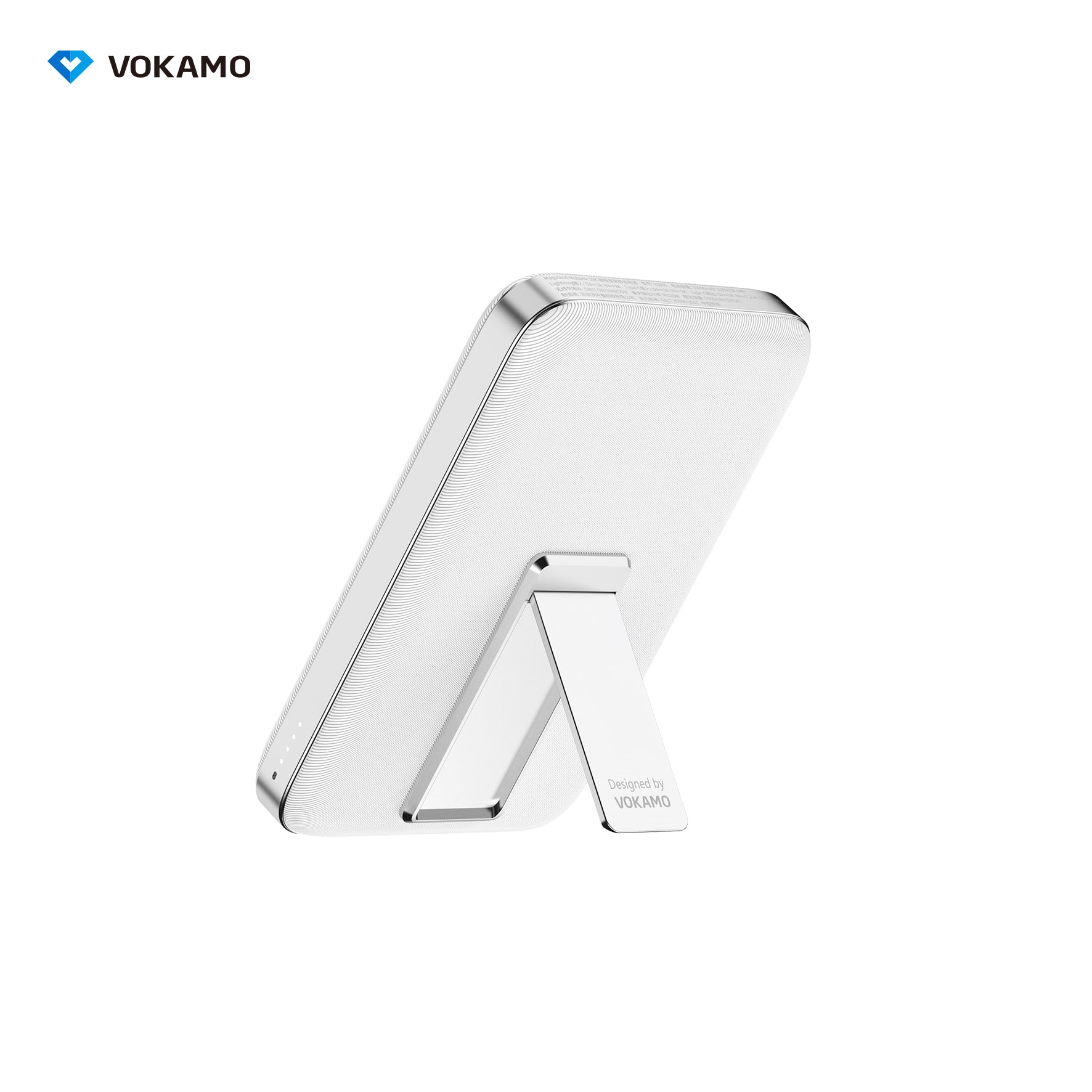 VOKAMO Wireless Power Bank 1000mAh Magnetic Portable Charger with Stand 20W USB C 15W Fast Charging External Battery Pack - VOKAMO