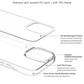 VOKAMO Clear iPhone 13 Case,Transparent Cover Case For iPhone 13 Mini/13/13 Pro/13 Pro Max