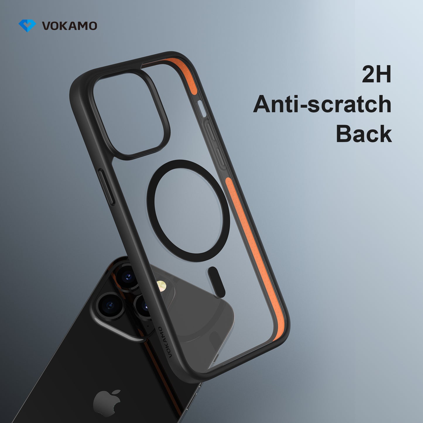 VOKAMO Matte Clear Magnetic Shockproof Case for iPhone 14 Pro Max/14 Pro/14/14 Plus Case with MagSafe