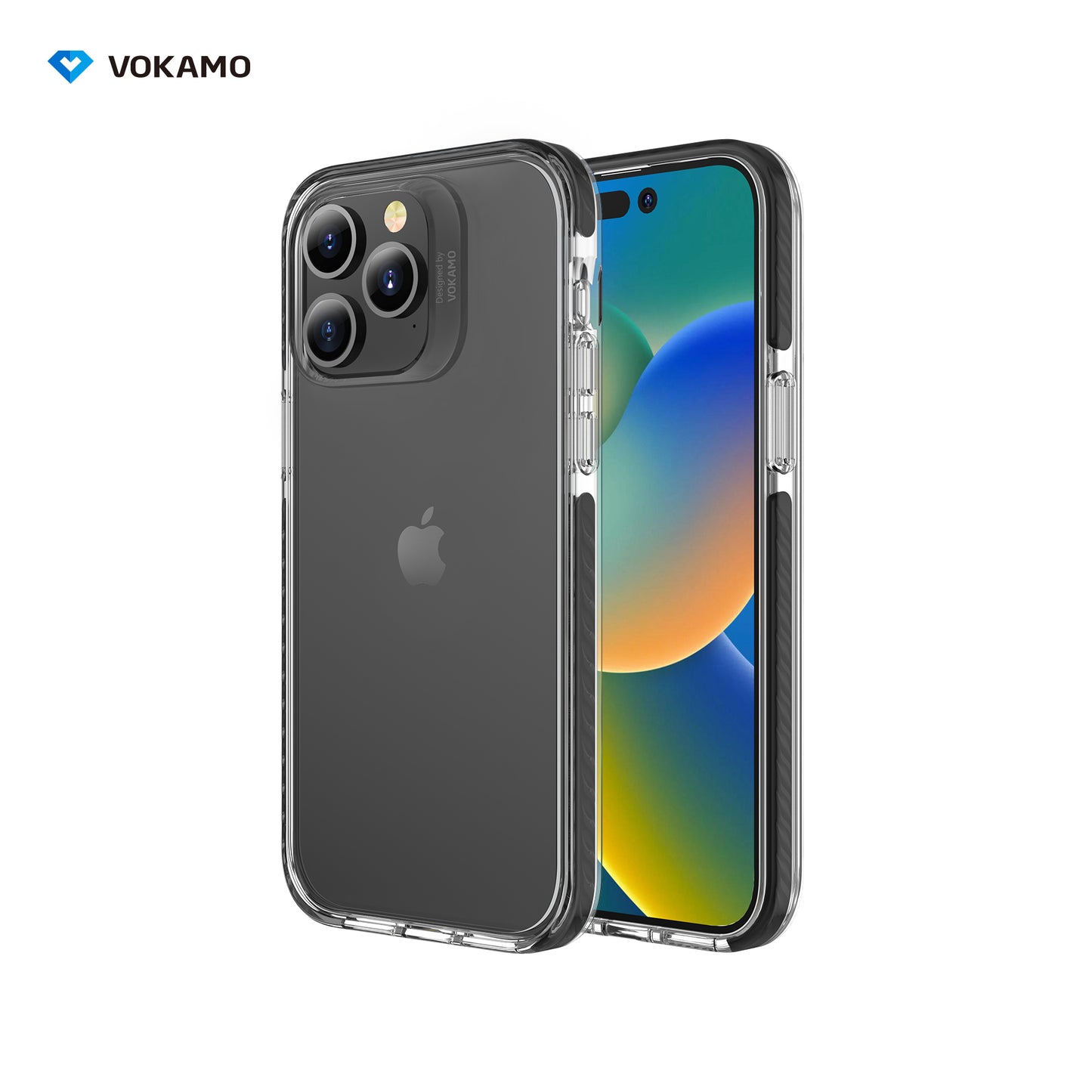 VOKAMO Shockproof Phone Cases, Drop Tested Clear Case for iPhone 14 Pro Max/14 Pro/iPhone 14/14 Plus