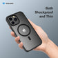 VOKAMO Matte Clear Magnetic Shockproof Case for iPhone 14 Pro Max/14 Pro/14/14 Plus Case with MagSafe