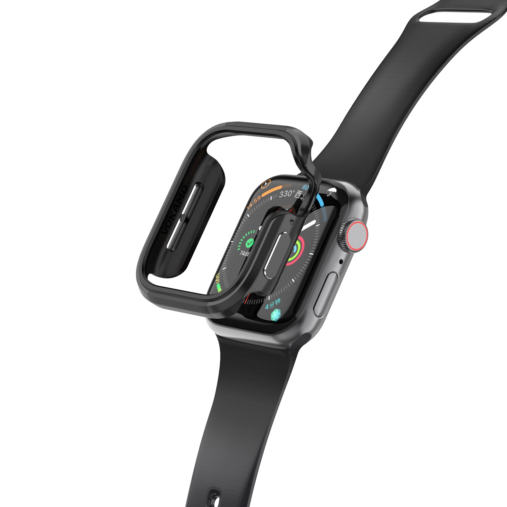 VOKAMO Aluminum Bumper Case for Appe Watch Series 40/44 mm[No Screen Protector]