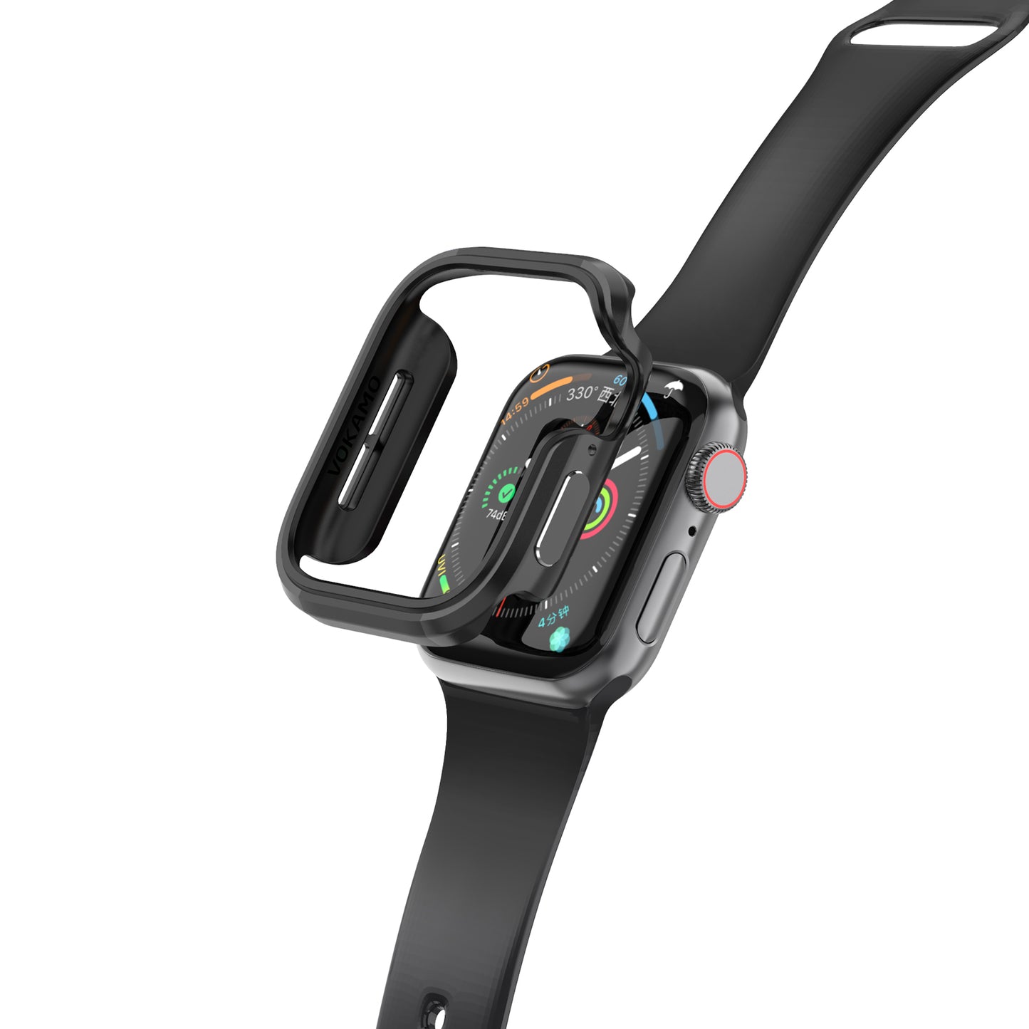 VOKAMO Aluminum Bumper Case for Appe Watch Series 40/44 mm[No Screen Protector]
