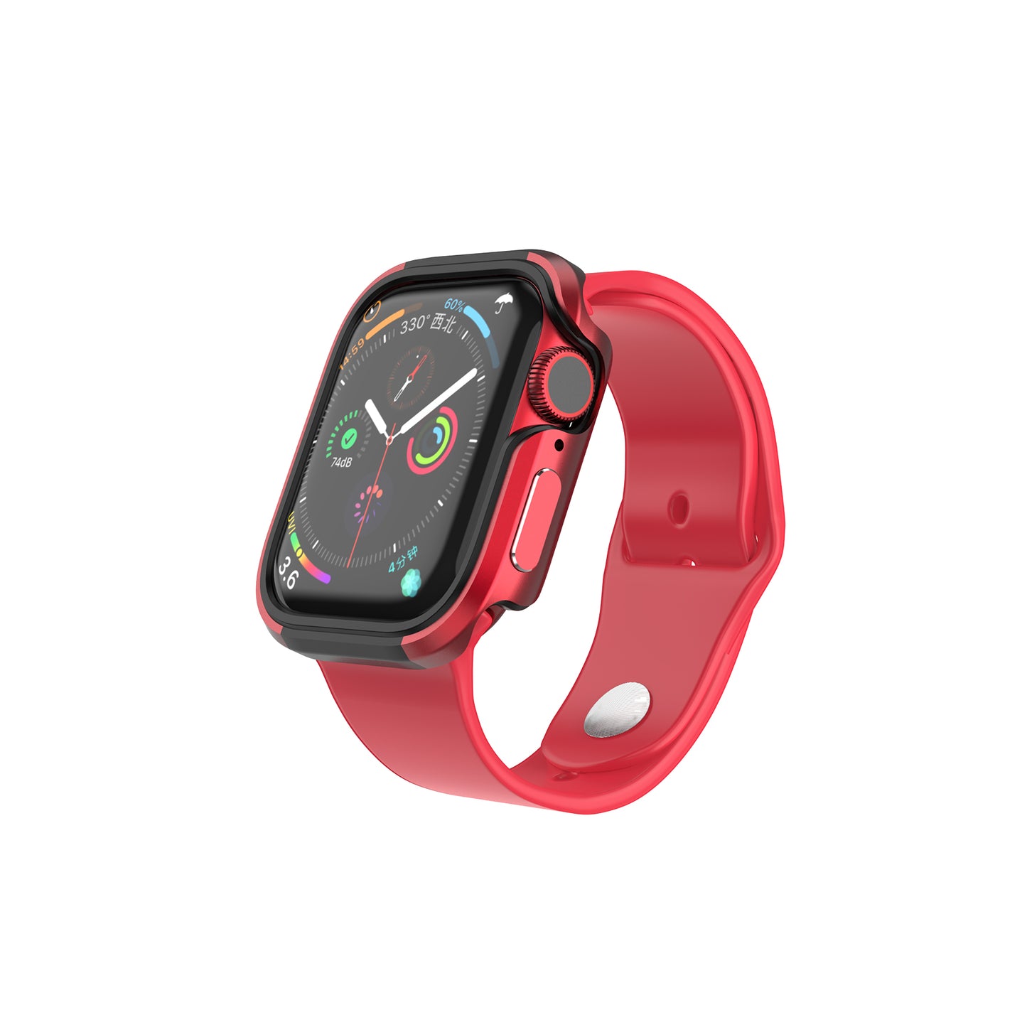 VOKAMO Aluminum Bumper Case for Appe Watch Series 40/44 mm[No Screen Protector]