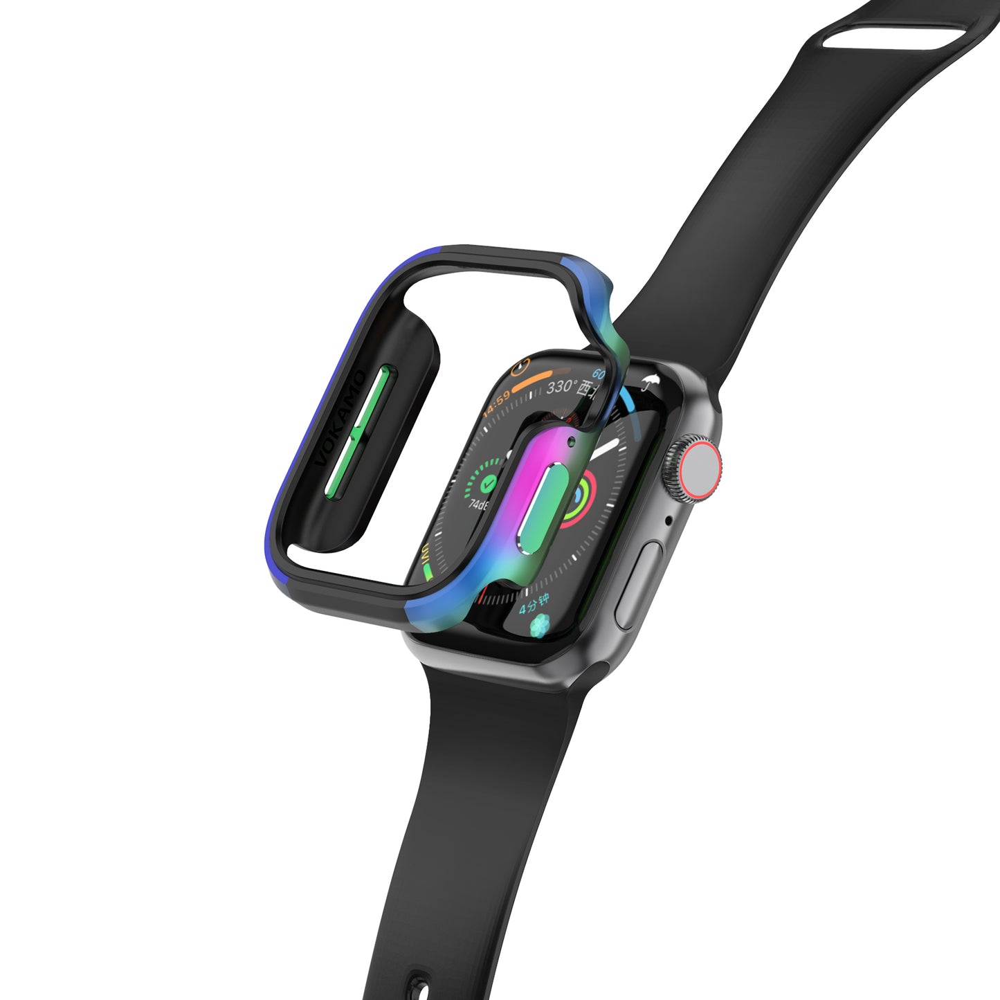 VOKAMO Aluminum Bumper Case for Appe Watch Series 40/44 mm[No Screen Protector]