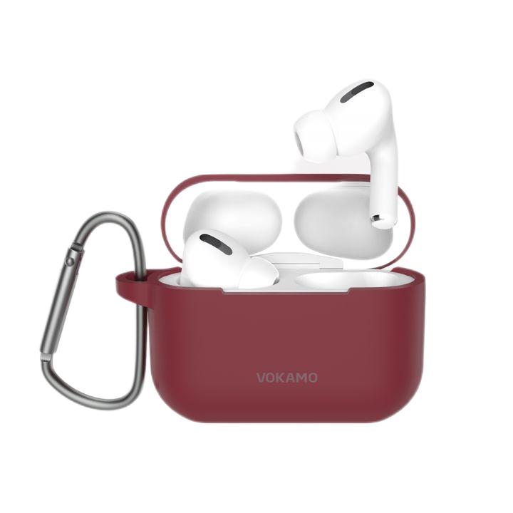 VOKAMO Designed for AirPods Pro Case,Soft Skin Friendly Liquid Silicone Case Cover