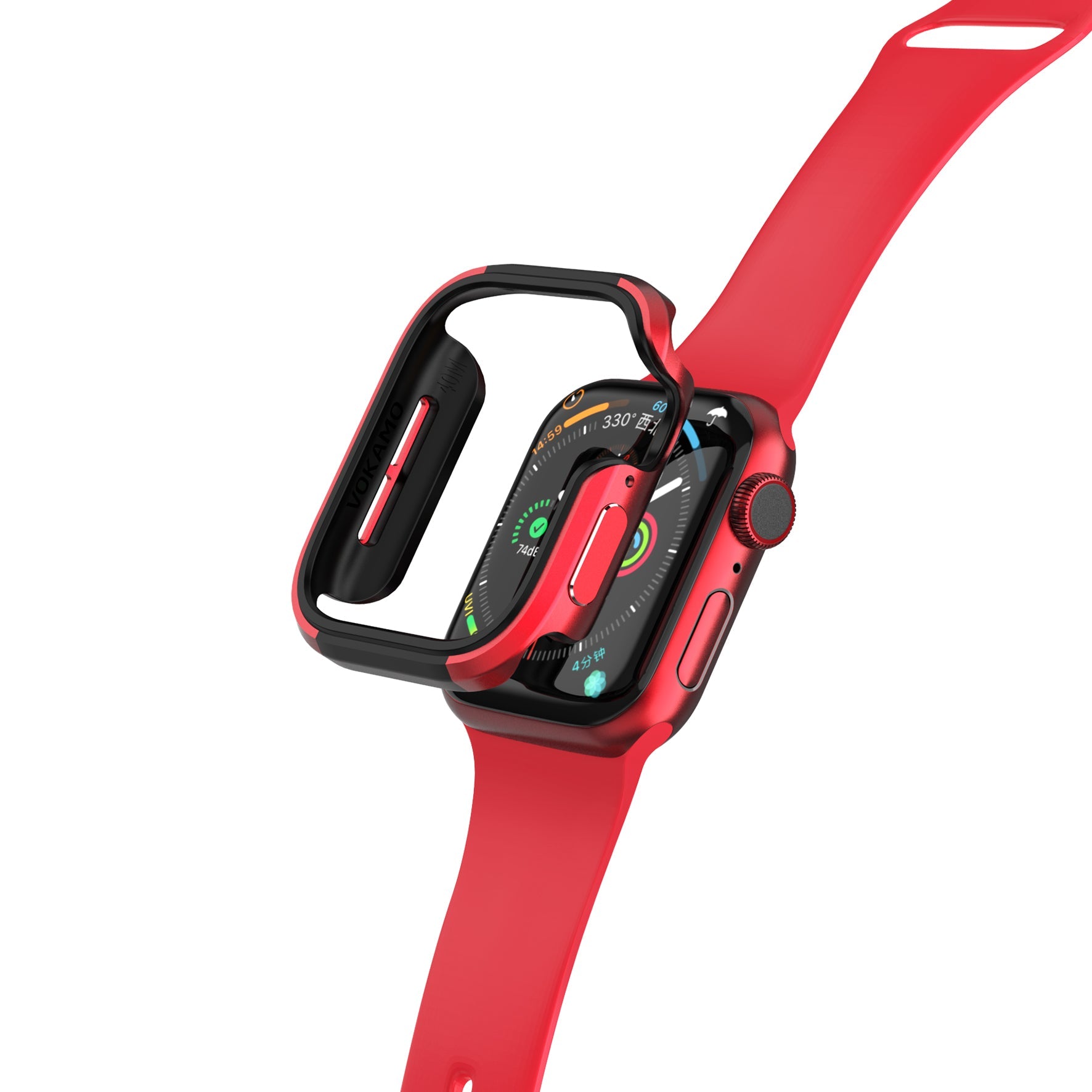 VOKAMO Aluminum Bumper Case for Appe Watch Series 40/44 mm[No Screen Protector] - VOKAMO