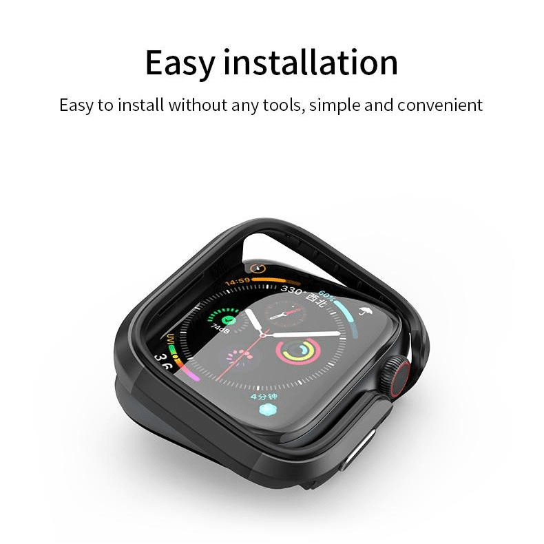 VOKAMO Aluminum Bumper Case for Appe Watch Series 40/44 mm[No Screen Protector] - VOKAMO