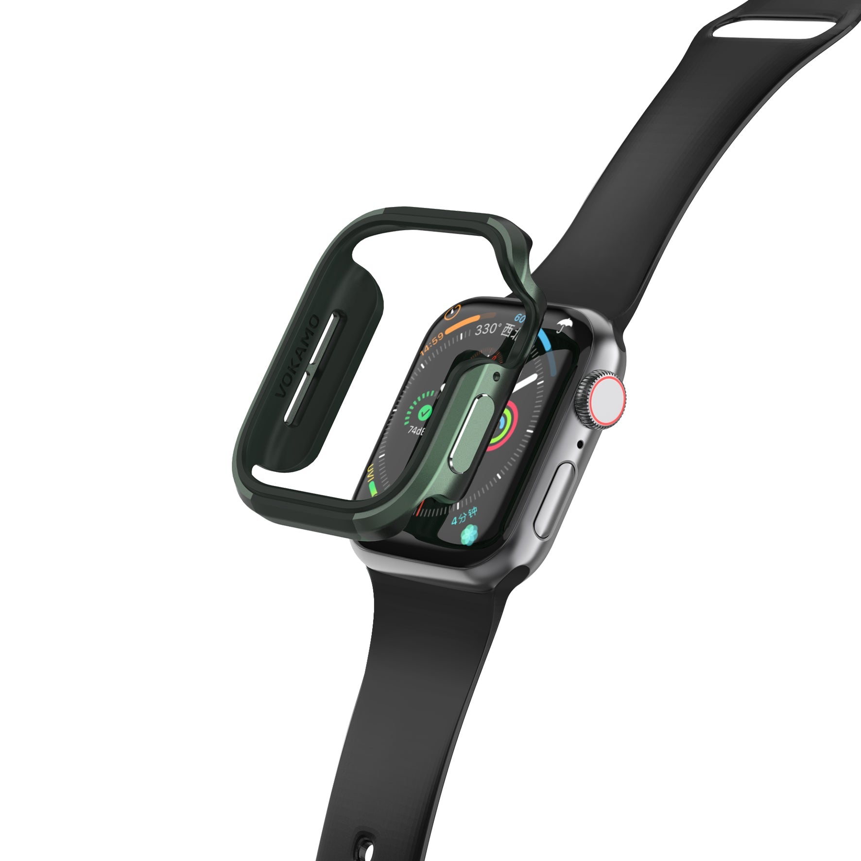 VOKAMO Aluminum Bumper Case for Appe Watch Series 40/44 mm[No Screen Protector] - VOKAMO