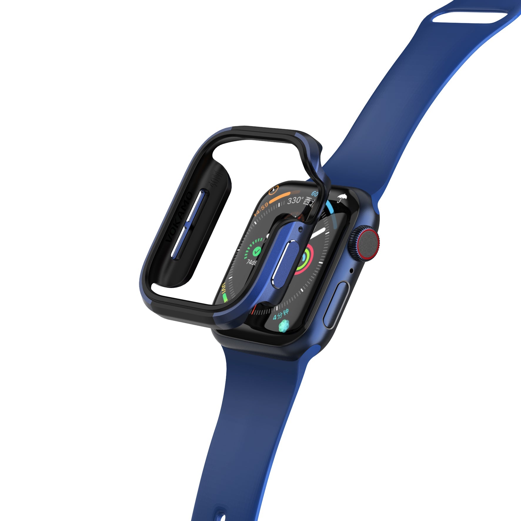 VOKAMO Aluminum Bumper Case for Appe Watch Series 40/44 mm[No Screen Protector] - VOKAMO