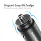 VOKAMO Car Charger Small 4.8A Metal USB Car Charger Fast Car Charge Adapter(Dual USB Ports) - VOKAMO