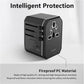 VOKAMO International Travel Adapter Worldwide All in One Universal Wall AC Power Plug Charger - VOKAMO