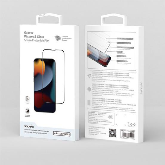 VOKAMO iPhone 13 Tempered Glass HD Clarity,9H 2.5D Screen Protector - VOKAMO