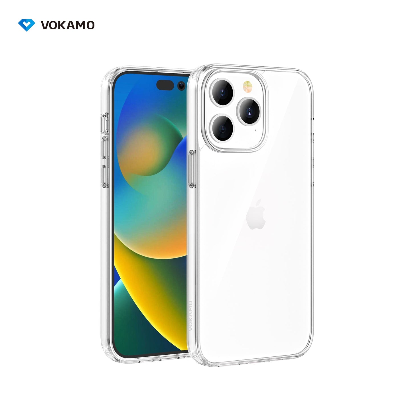 VOKAMO iPhone 14 Clear Case,Ultra Slim Transparent Cover for iPhone 14/14 Pro/14 Plus/14 Pro Max - VOKAMO