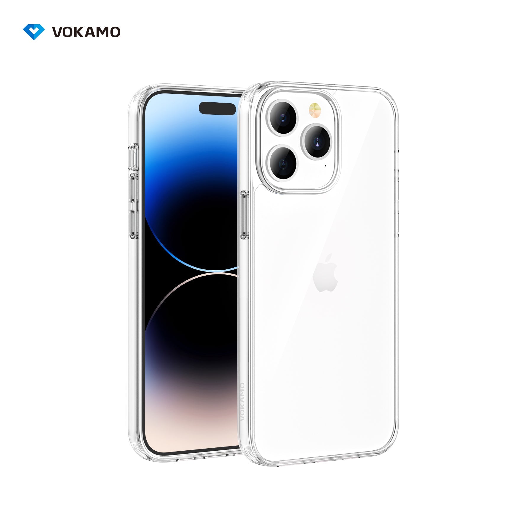 VOKAMO iPhone 14 Clear Case,Ultra Slim Transparent Cover for iPhone 14/14 Pro/14 Plus/14 Pro Max - VOKAMO