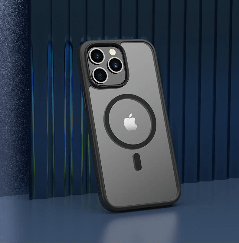 VOKAMO Matte Clear Magnetic Shockproof Case for iPhone 14 Pro Max/14 Pro/14/14 Plus Case with MagSafe - VOKAMO