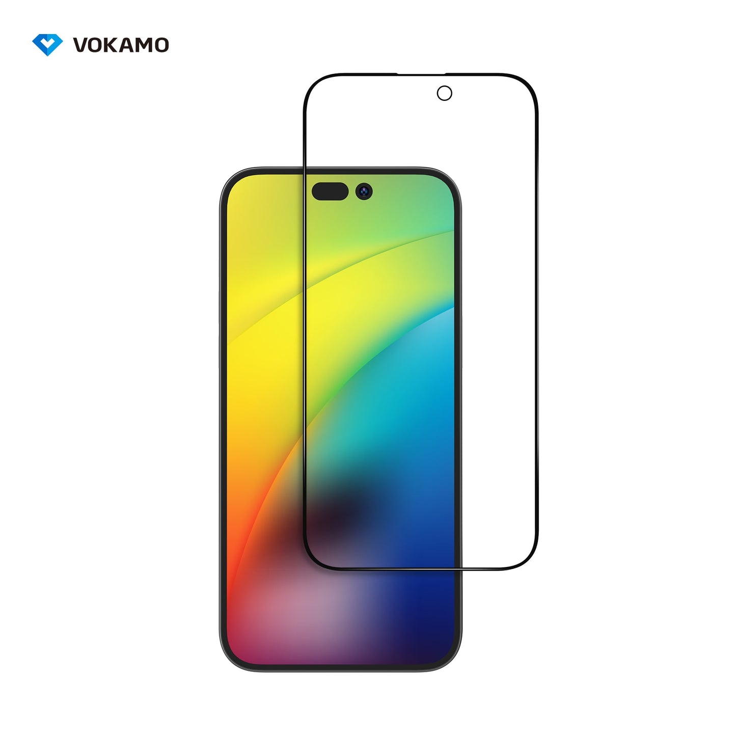 VOKAMO Privacy Screen Protector for iPhone 14 Pro Max/14 Plus/14 Pro/14 Privcy Guard Tempered Glass - VOKAMO