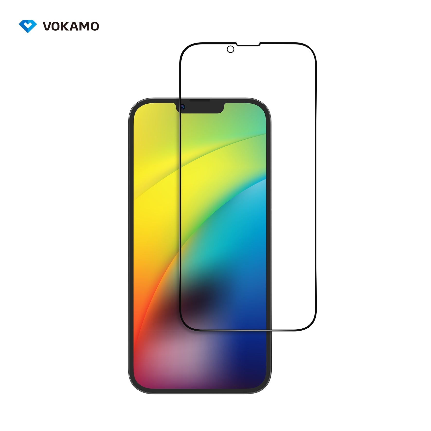 VOKAMO Privacy Screen Protector for iPhone 14 Pro Max/14 Plus/14 Pro/14 Privcy Guard Tempered Glass - VOKAMO