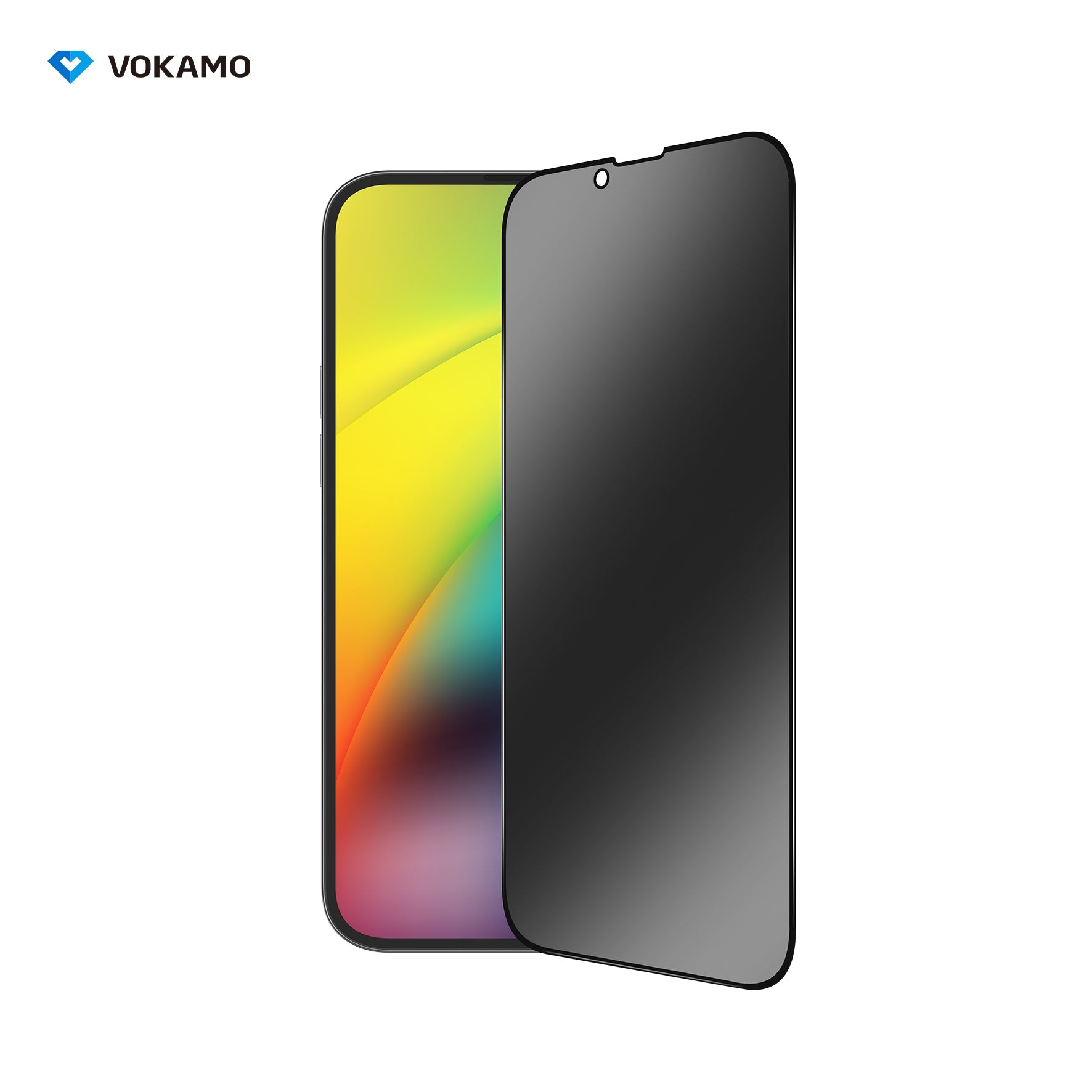 VOKAMO Privacy Screen Protector for iPhone 14 Pro Max/14 Plus/14 Pro/14 Privcy Guard Tempered Glass - VOKAMO